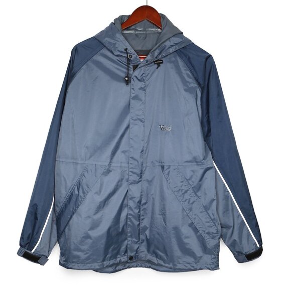 Viking Chinook 2 Mens Rain Jacket Windbreaker Coat Outdoor Blue Gorpcore - Picture 1 of 15